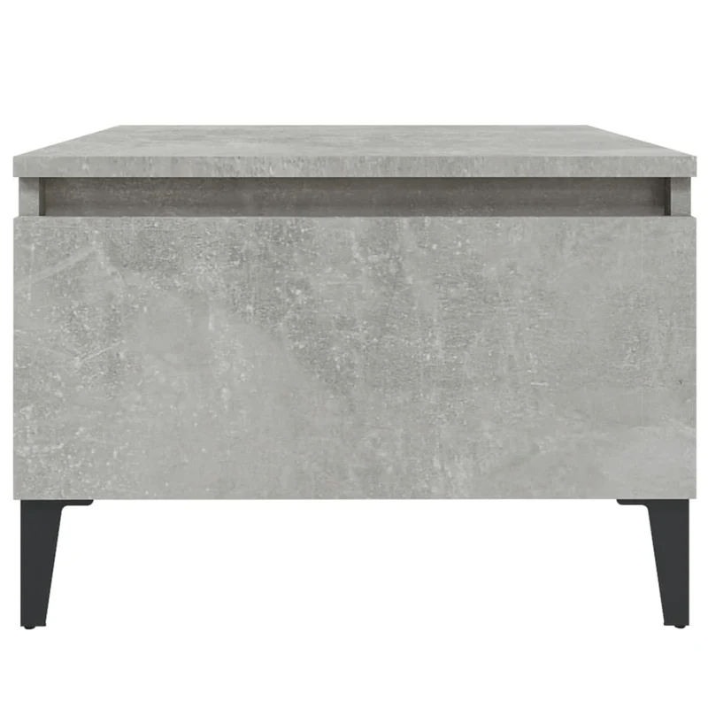 Table d'appoint table basse avec tiroir 50 x 46 x 35 cm bois d'ingénierie gris DEC032454