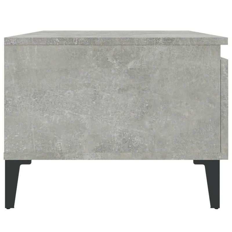 Table d'appoint table basse avec tiroir 50 x 46 x 35 cm bois d'ingénierie gris DEC032454