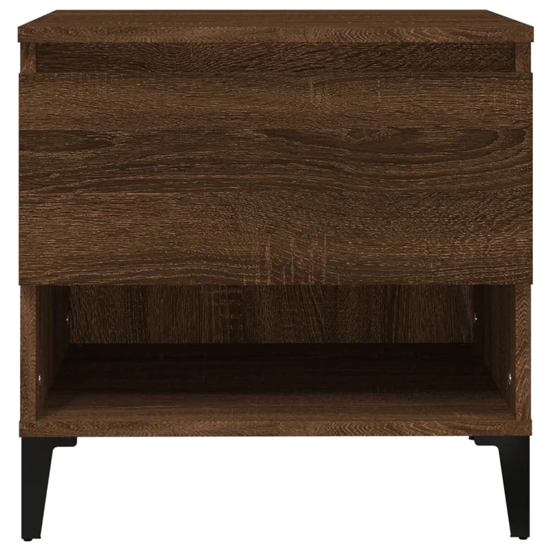 Table d'appoint bout de canapé console 50 x 46 x 50 cm bois d'ingénierie marron DEC032407