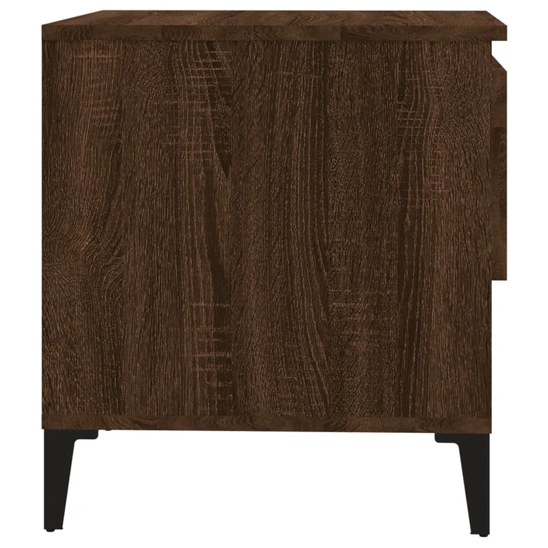 Table d'appoint bout de canapé console 50 x 46 x 50 cm bois d'ingénierie marron DEC032407