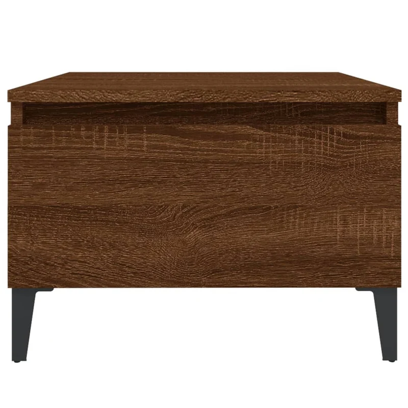 Table d'appoint table basse avec tiroir 50 x 46 x 35 cm bois d'ingénierie marron DEC032405