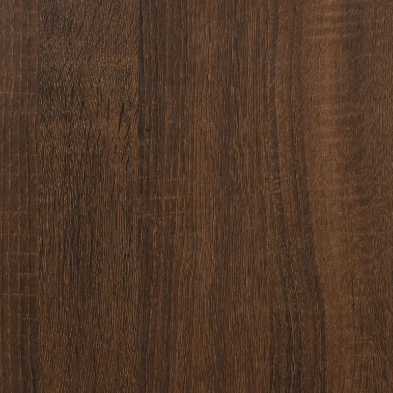 Table d'appoint bout de canapé 40 x 30 x 60 cm en bois d'ingénierie marron et métal DEC032399