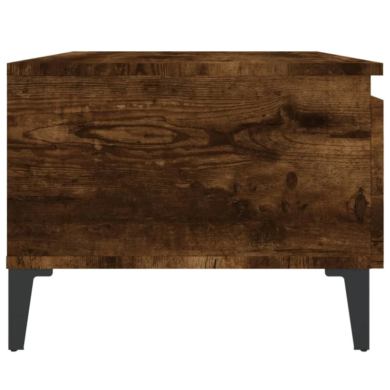 Table d'appoint table basse avec tiroir 50 x 46 x 35 cm en bois d'ingénierie marron DEC032390