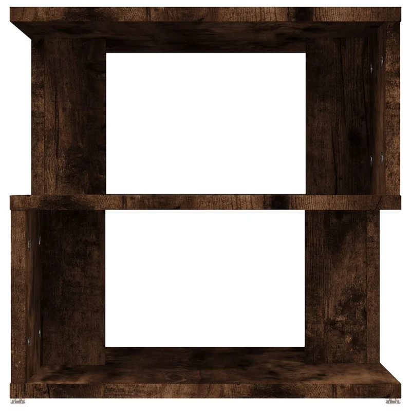 Table d'appoint bout de canapé avec étagère 40 x 40 x 40 cm bois d'ingénierie marron DEC032385