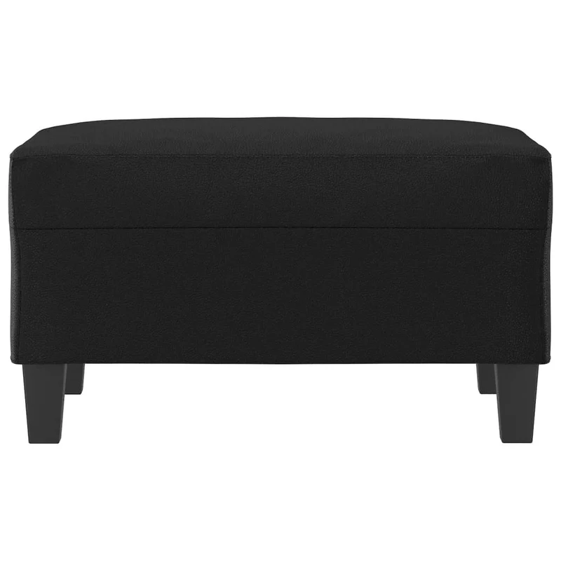 Repose-pieds tabouret 70 x 55 x 41 cm en PVC noir DEC030503