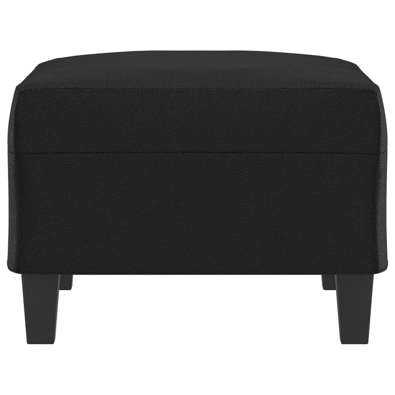 Repose-pieds tabouret 70 x 55 x 41 cm en PVC noir DEC030503