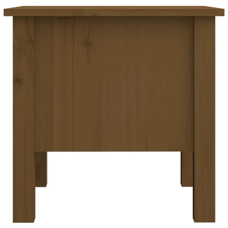 Lot de tables de chevets avec tiroir 40 x 40 x 39cm bois de pin couleur marron miel DEC032655