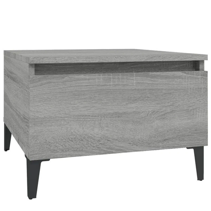 Lot de 2 tables de chevets avec tiroir 50 x 46 x 35 cm bois ingénierie gris DEC032650