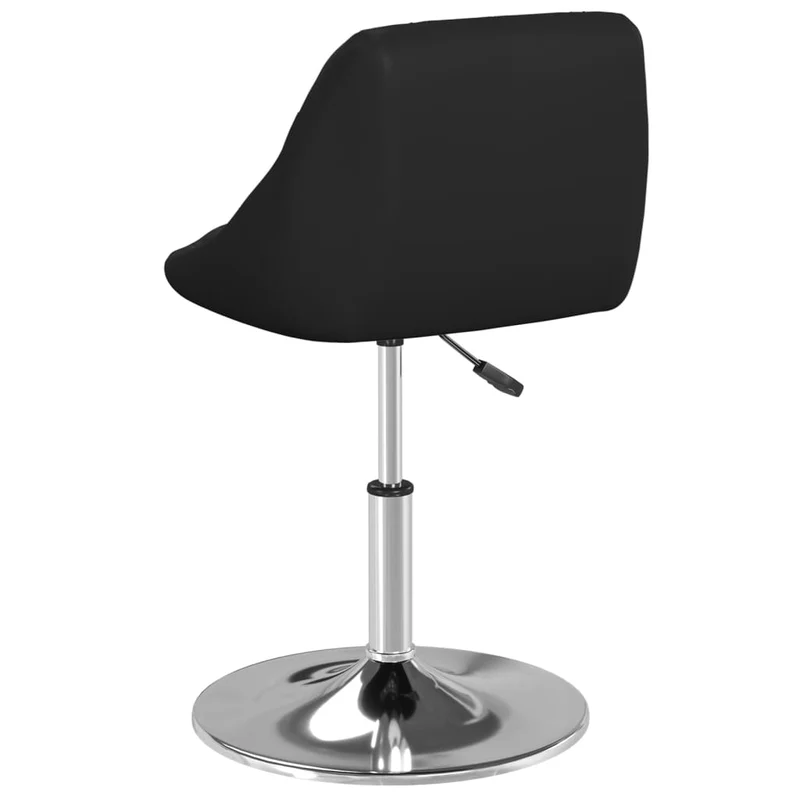 Chaise de salle à manger x1 hauteur réglable en PVC noir DEC025050