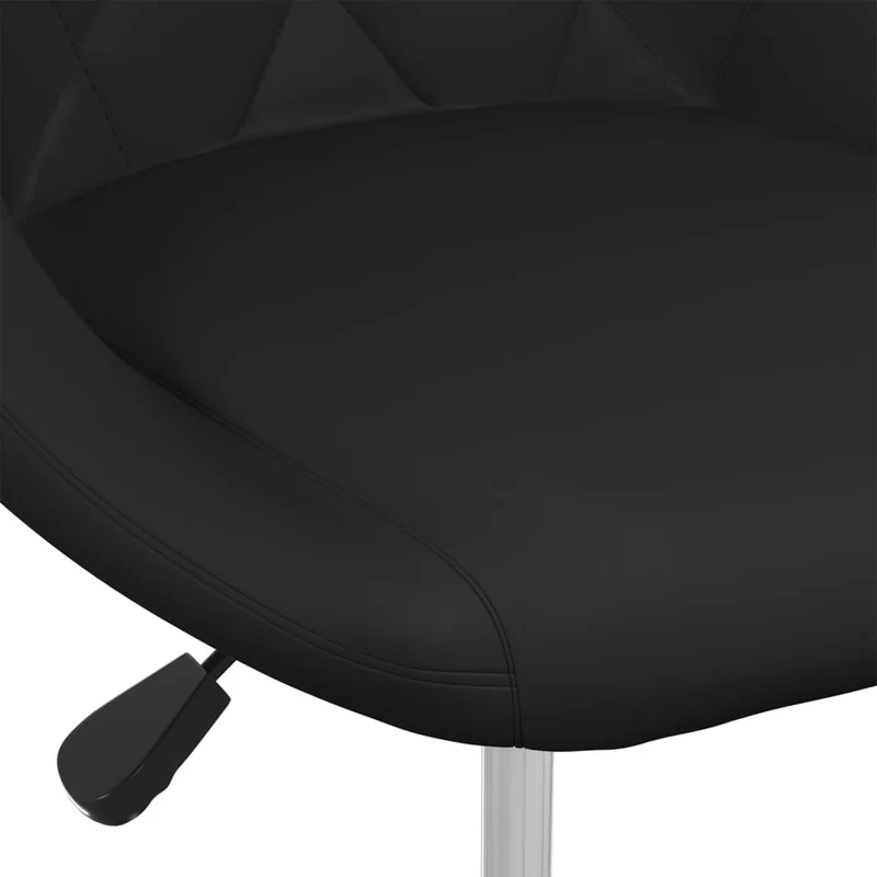 Chaise de salle à manger x1 hauteur réglable en PVC noir DEC025050