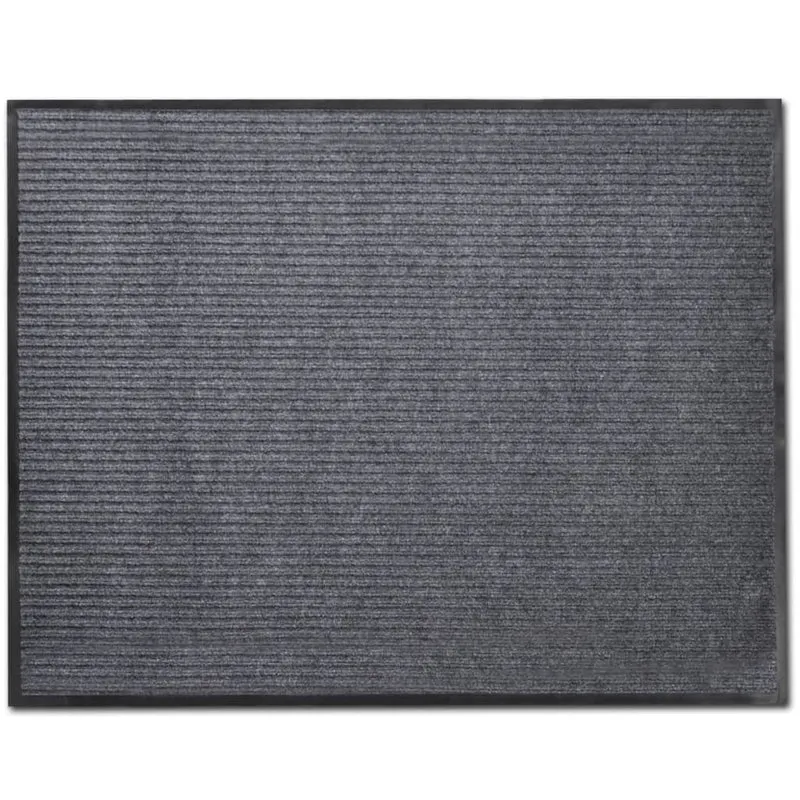 Lot de 4 paillassons PVC Gris 90x60 cm DEC023149