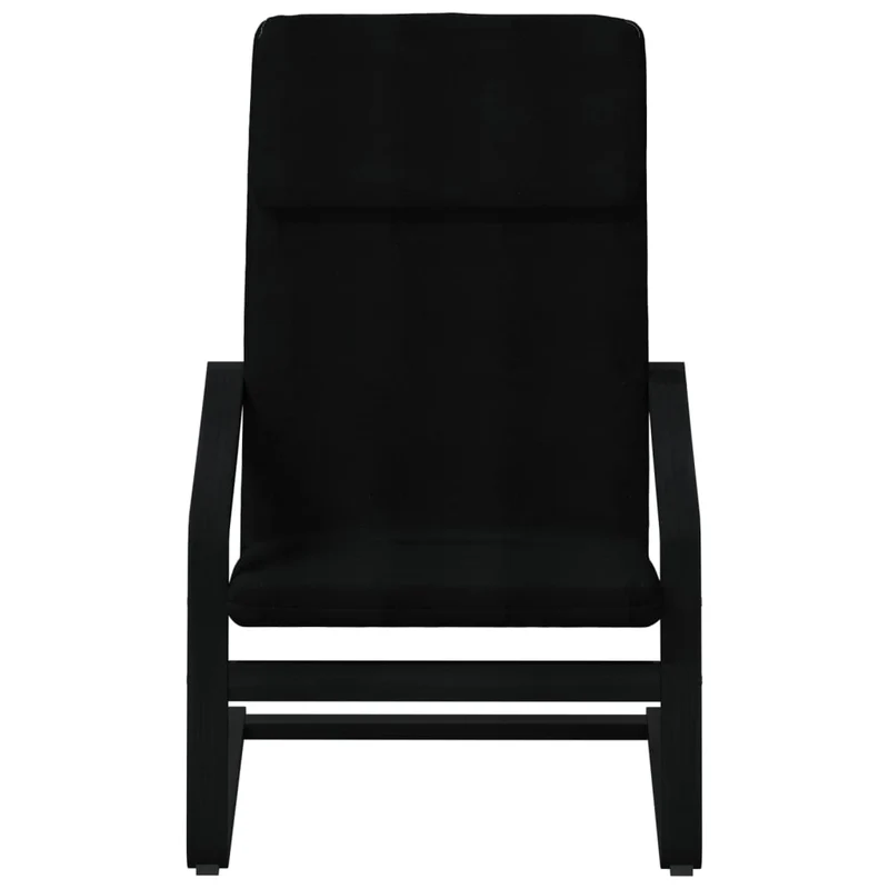 Fauteuil design simple chaise de canapé design moderne en tissu noir DEC026740