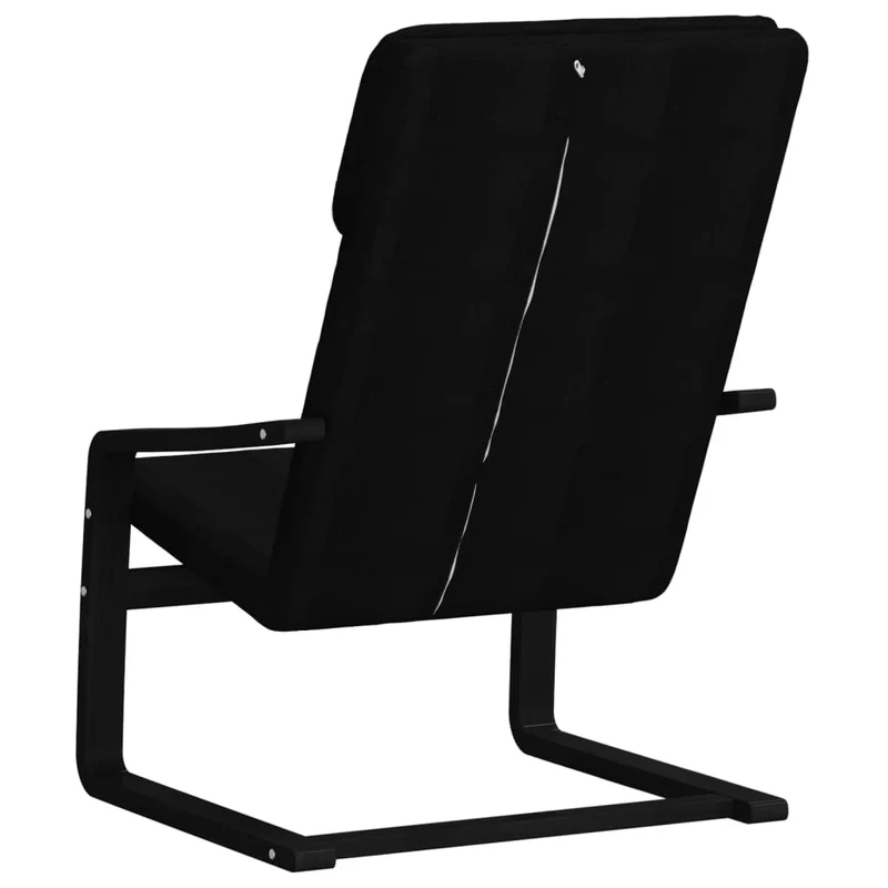 Fauteuil design simple chaise de canapé design moderne en tissu noir DEC026740