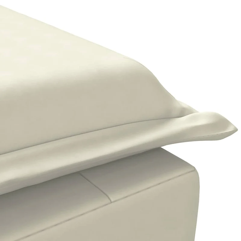 Méridienne chaise longue pour intérieur de massage avec traversin en velours crème DEC026145