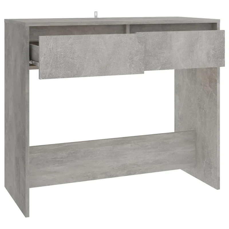 Meuble console d'entrée moderne avec tiroirs 89 x 41 x 76,5 cm bois d'ingénierie gris DEC032018
