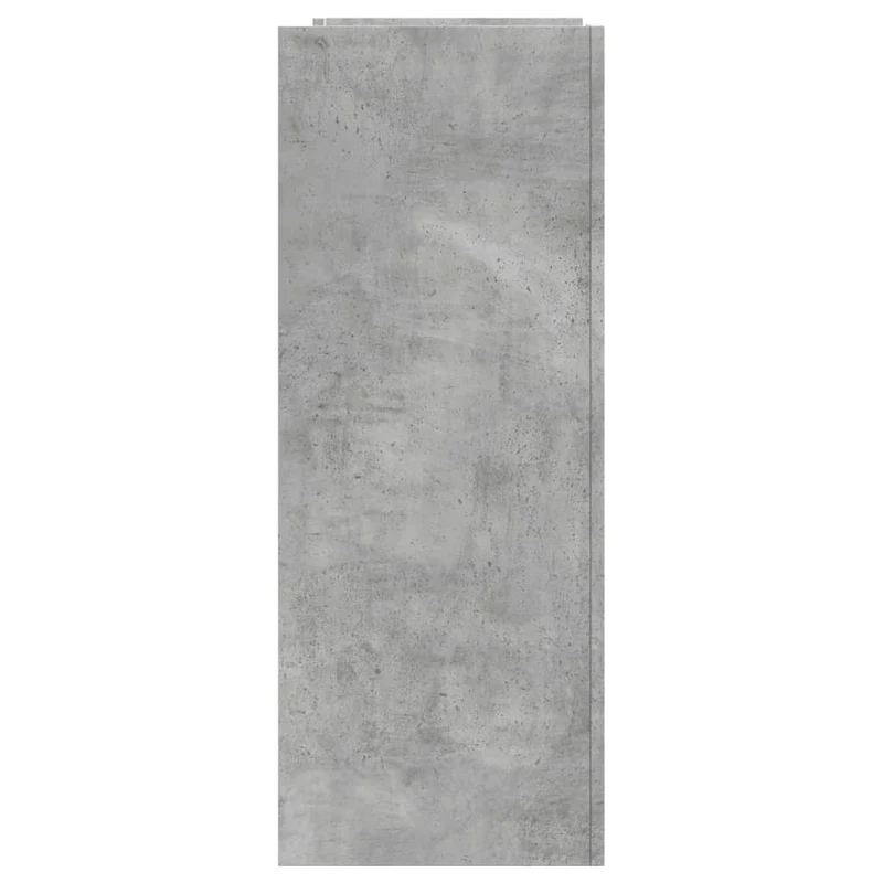 Meuble console d'entrée moderne avec étagères 100 x 35 x 90 cm bois d'ingénierie gris DEC032013