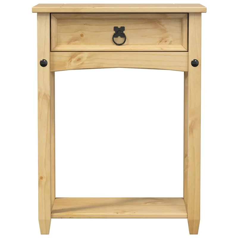 Console d'entrée moderne table d'appoint avec tiroir 55 x 35 x 73 cm bois de pin DEC031971