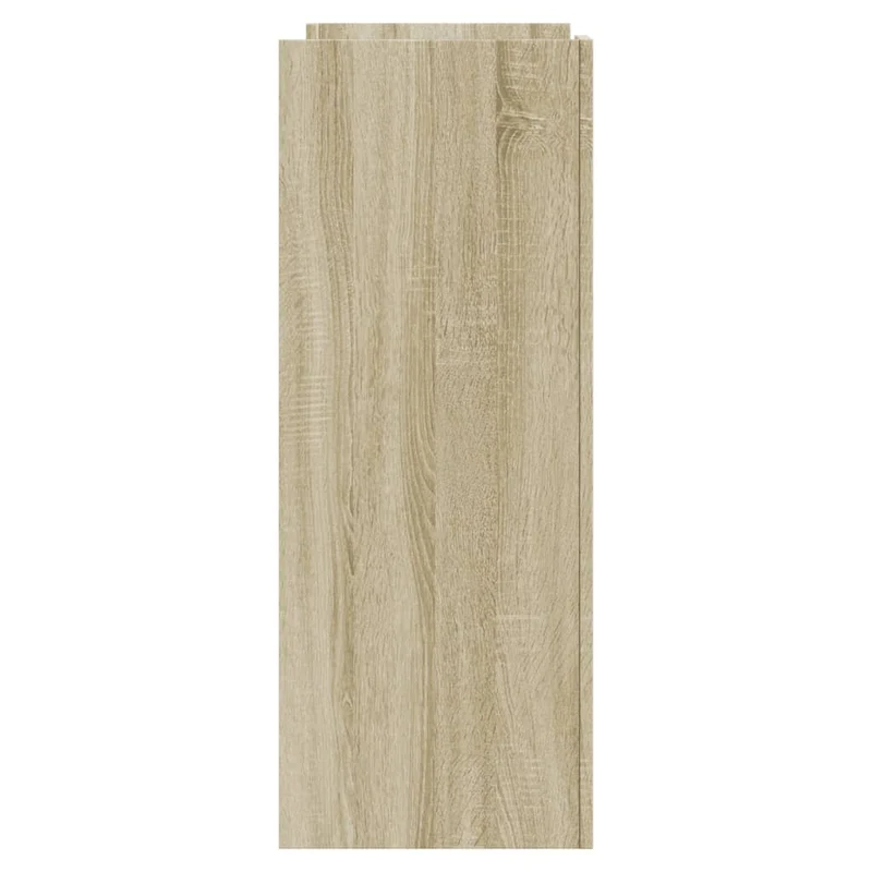 Meuble console d'entrée moderne avec espace de rangement 100 x 35 x 90 cm bois d'ingénierie couleur chêne DEC031917