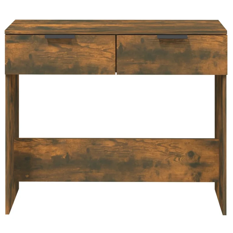 Meuble console d'entrée moderne avec tiroirs 90 x 36 x 75 cm bois d'ingénierie marron vieilli DEC031824