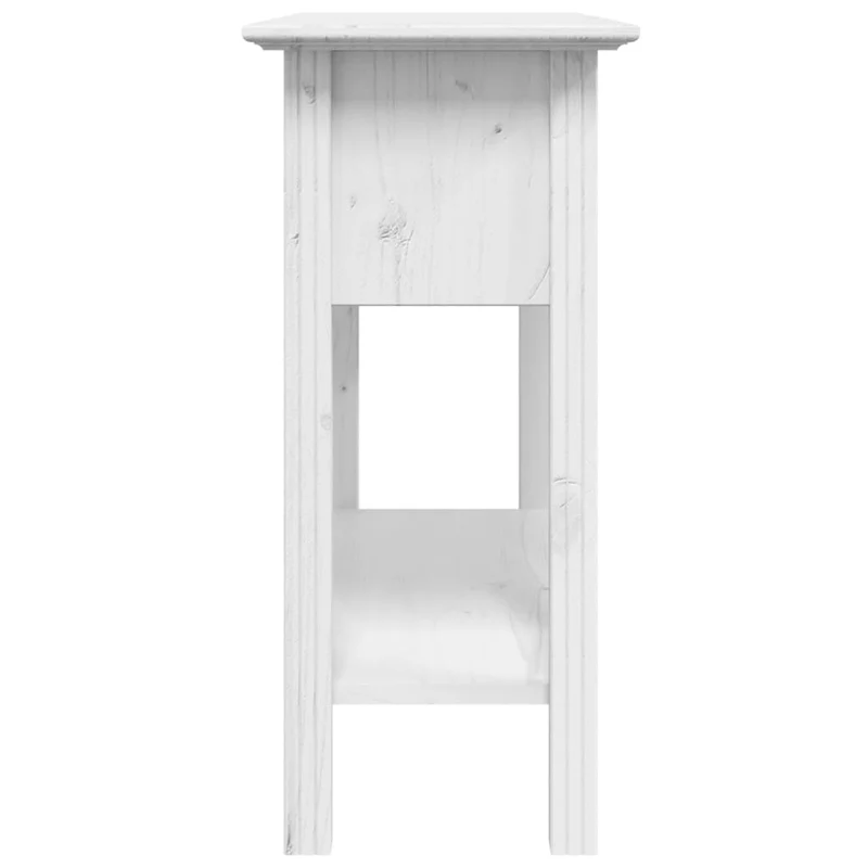 Meuble console d'entrée moderne avec tiroirs 91 x 35 x 74 cm bois de pin blanc DEC031729