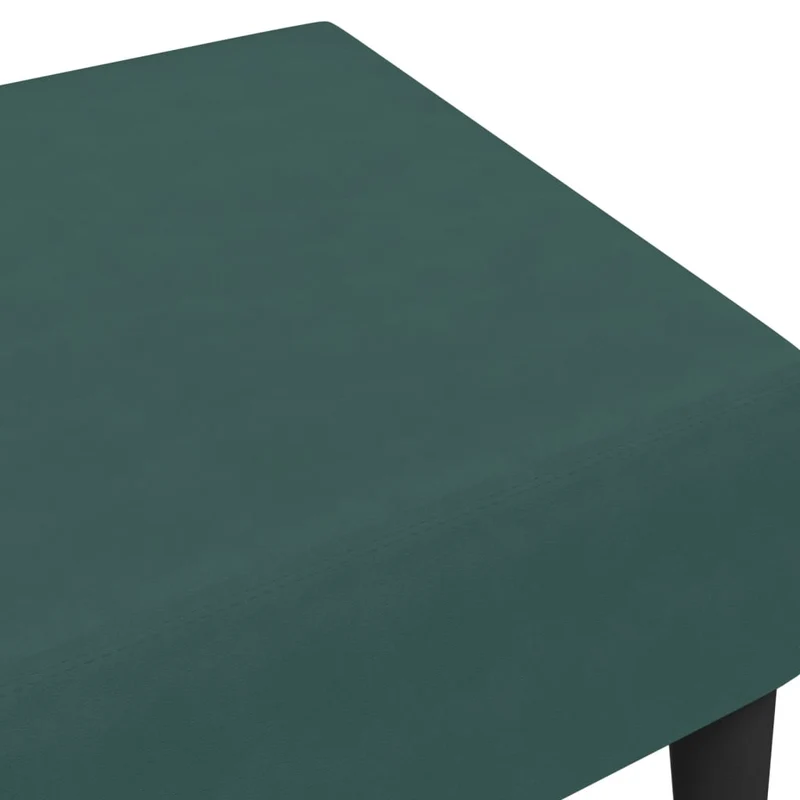 Repose-pieds tabouret 77 x 55 x 31 cm velours vert DEC030677