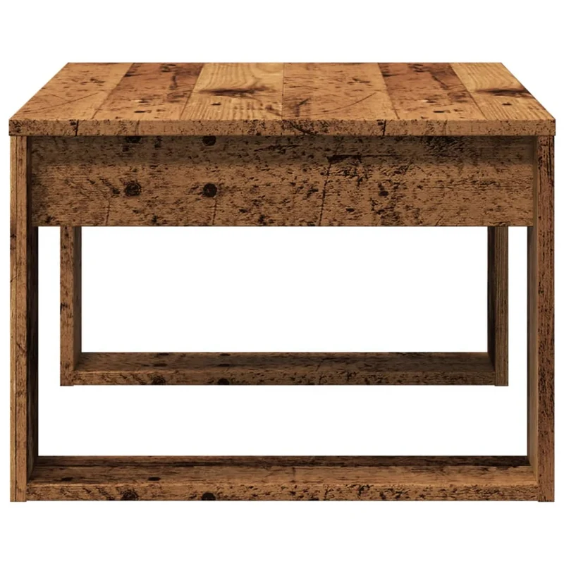 Table d'appoint table basse 50 x 50 x 35 cm bois d'ingénierie marron DEC032546