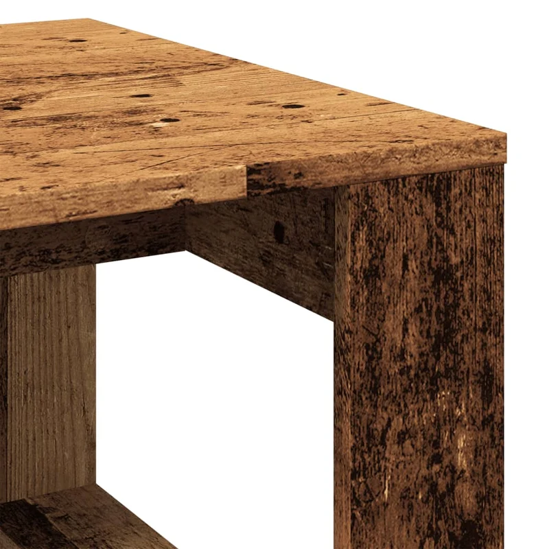 Table d'appoint table basse 50 x 50 x 35 cm bois d'ingénierie marron DEC032546