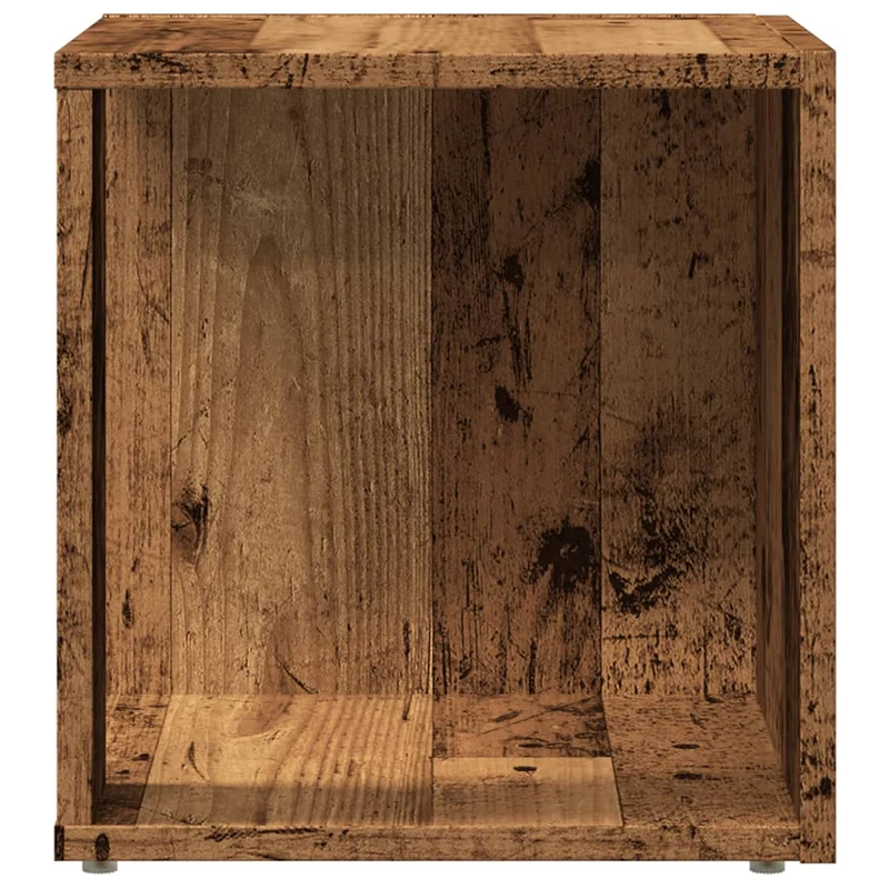 Table d'appoint meuble d'angle support plantes 33 x 33 x 34 cm bois d'ingénierie marron DEC032545