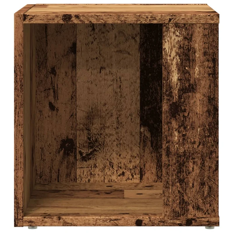 Table d'appoint meuble d'angle support plantes 33 x 33 x 34 cm bois d'ingénierie marron DEC032545
