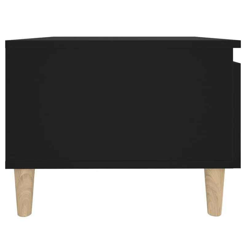 Table d'appoint meuble de salon table basse 50 x 46 x 35 cm bois d'ingénierie noir DEC032494