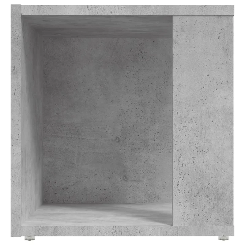Table d'appoint meuble d'angle support de plantes 33 x 33 x 34,5 cm bois d'ingénierie gris DEC032448