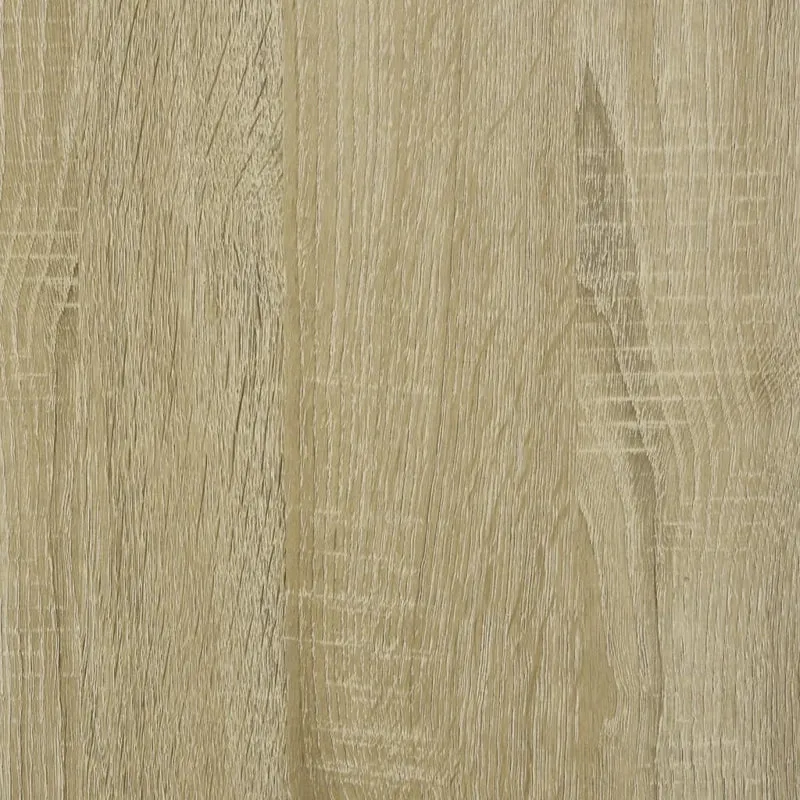 Table d'appoint console d'entrée avec étagère 40 x 30 x 75 cm bois d'ingénierie et acier DEC032414