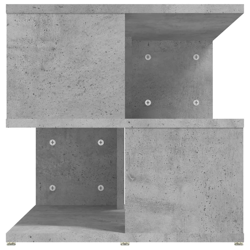 Table d'appoint bout de canapé meuble de salon 40 x 40 x 40 cm aggloméré gris DEC032450
