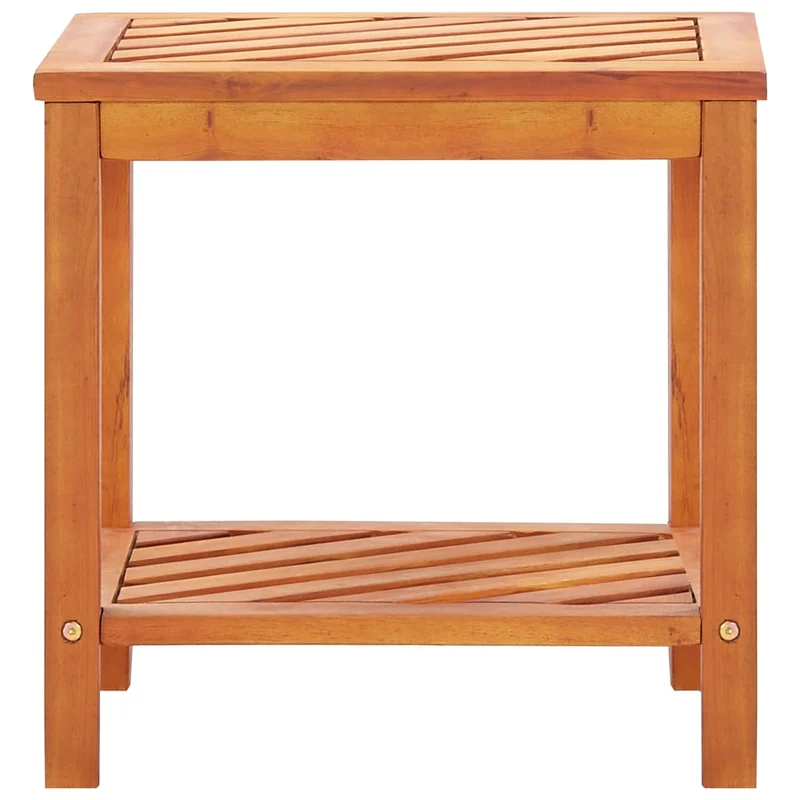 Table d'appoint support de plante en bois d'acacia 45 x 33 x 45 cm DEC032374
