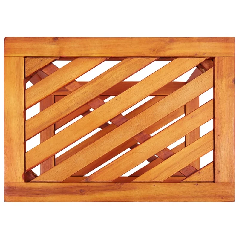 Table d'appoint support de plante en bois d'acacia 45 x 33 x 45 cm DEC032374