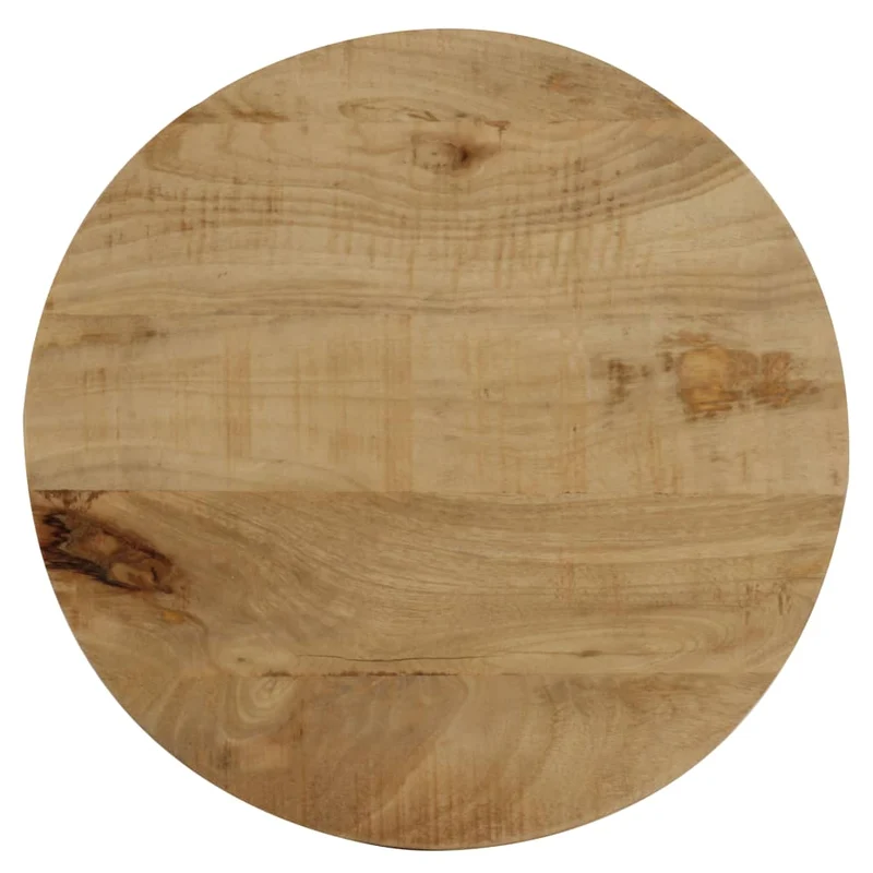 Table d'appoint support de plante 40 x 50 cm bois de manguier et fer DEC032375