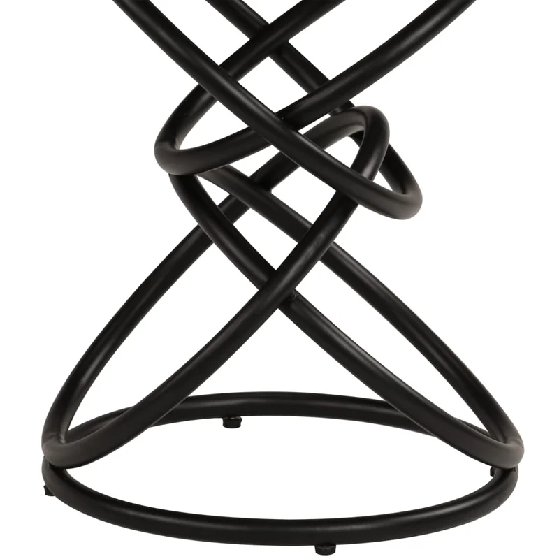 Table d'appoint support de plante 40 x 50 cm bois de manguier et fer DEC032375