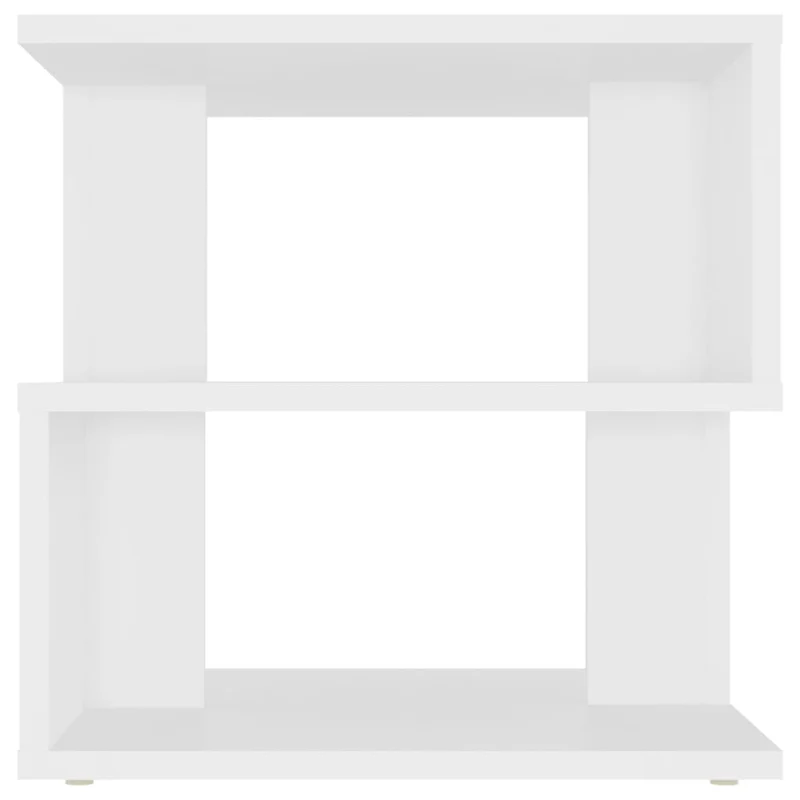 Table d'appoint bout de canapé support plante 40 x 40 x 40 cm aggloméré blanc DEC032349