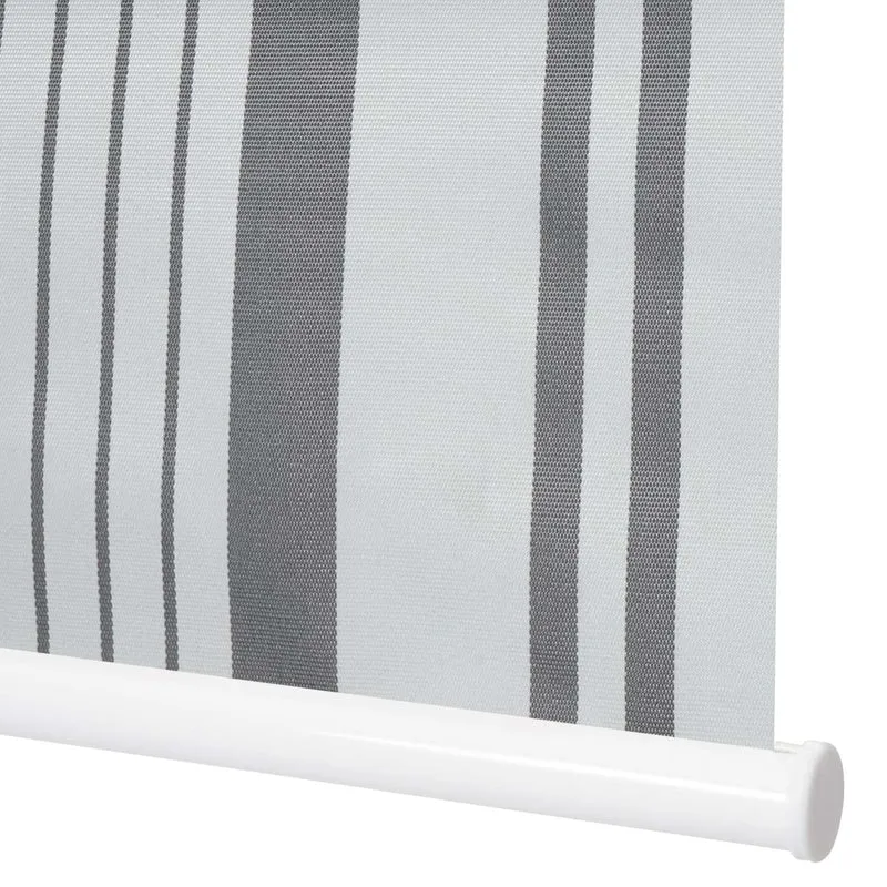 Store enrouleur de fenêtre occultant protection solaire store à tirage latéral 50x160cm opaque gris blanc 04_0004422