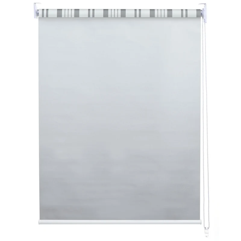 Store enrouleur de fenêtre occultant protection solaire store à tirage latéral 50x160cm opaque gris blanc 04_0004422