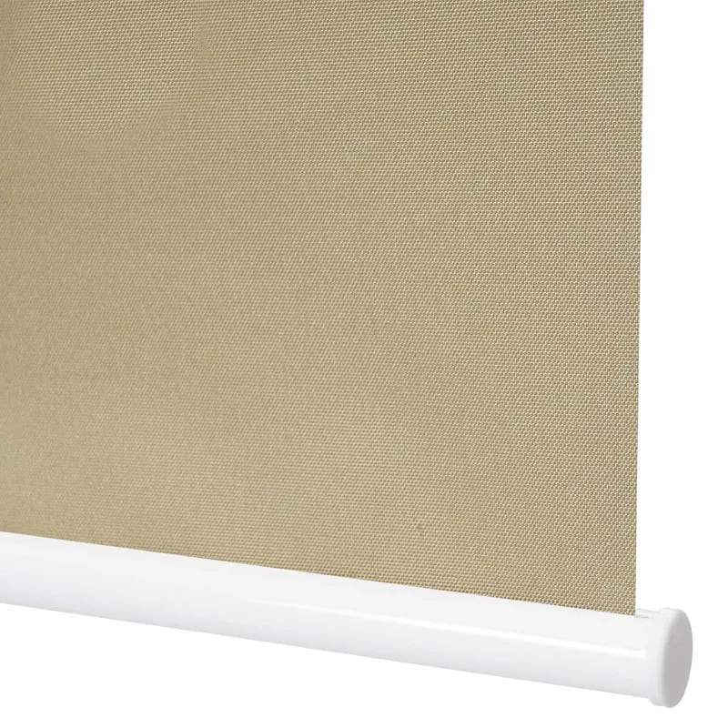 Store enrouleur de fenêtre occultant protection solaire store à tirage latéral 70x160cm opaque beige 04_0004543