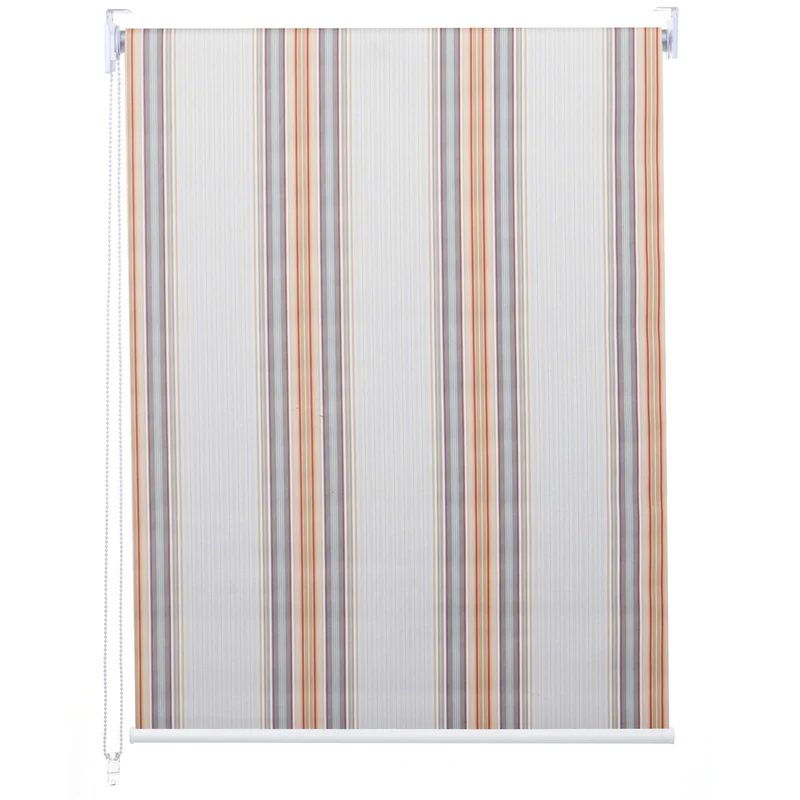 Store enrouleur de fenêtre occultant protection solaire store à tirage latéral 70x160cm opaque gris marron orange 04_0004500