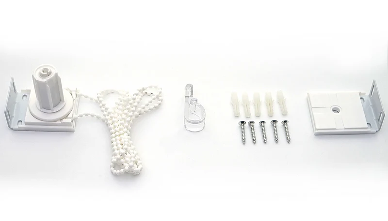 Store enrouleur de fenêtre occultant protection solaire store à tirage latéral 80x160cm opaque gris blanc 04_0004553
