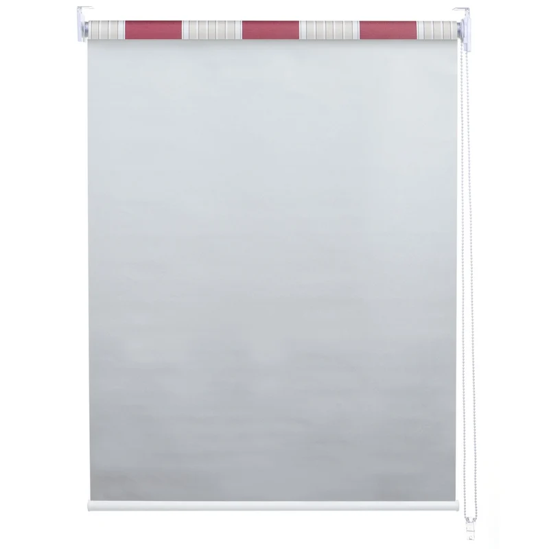 Store enrouleur de fenêtre occultant protection solaire store à tirage latéral 60x160cm opaque rouge blanc beige 04_0004538