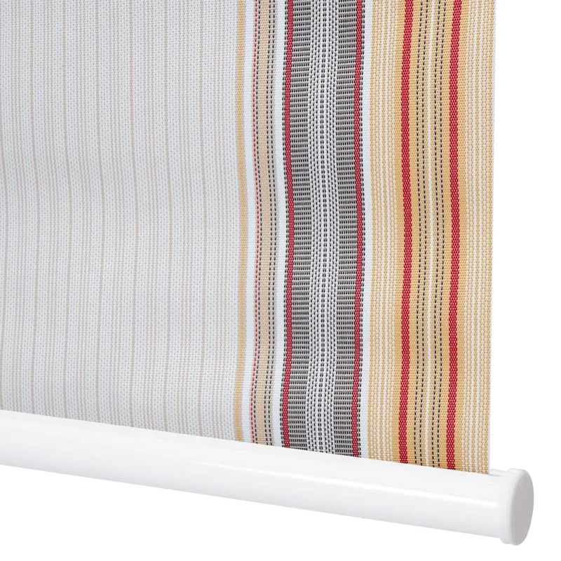 Store enrouleur de fenêtre occultant protection solaire store à tirage latéral 90x160cm opaque gris marron orange 04_0004478