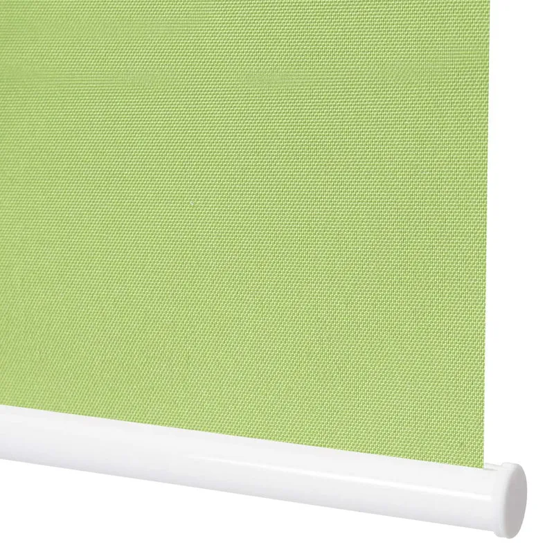 Store enrouleur de fenêtre occultant protection solaire store à tirage latéral 90x160cm opaque vert clair 04_0004477