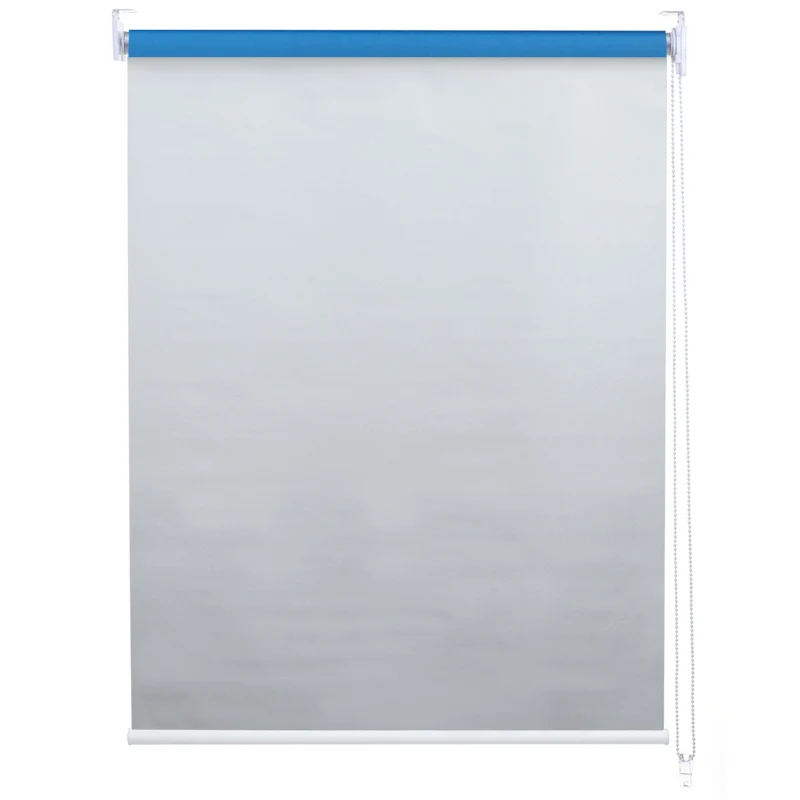 Store enrouleur de fenêtre occultant protection solaire store à tirage latéral 90x160cm opaque bleu 04_0004479