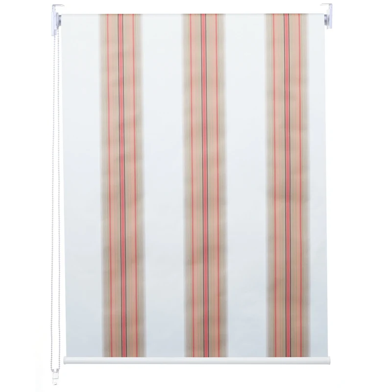 Store enrouleur de fenêtre occultant protection solaire store à tirage latéral 60x230cm opaque blanc rouge beige 04_0004541