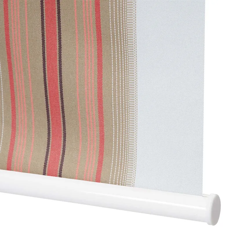 Store enrouleur de fenêtre occultant protection solaire store à tirage latéral 60x230cm opaque blanc rouge beige 04_0004541