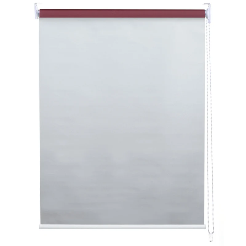 Store enrouleur de fenêtre occultant protection solaire store à tirage latéral 60x230cm opaque bordeaux 04_0004443